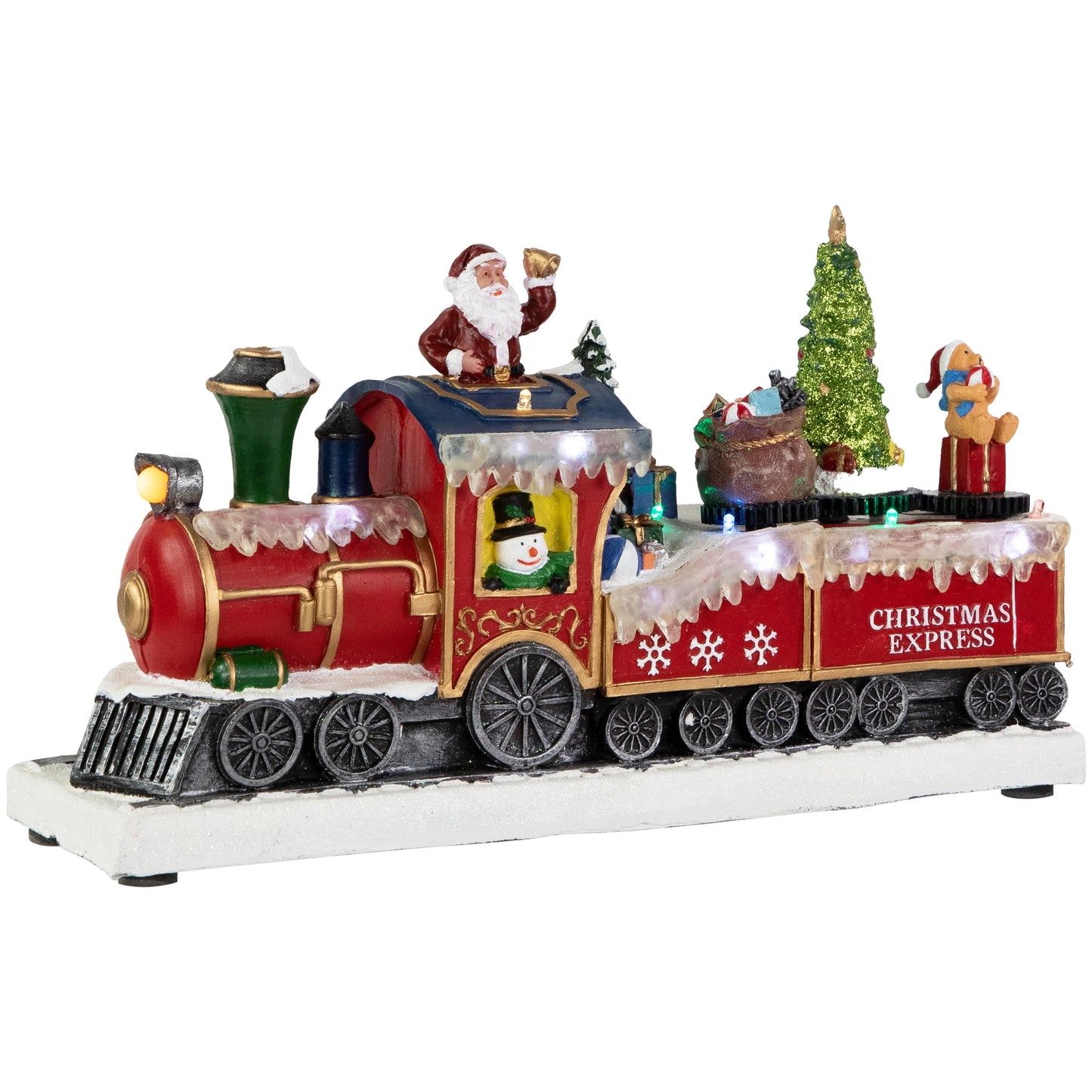 LED Lighted Animated and Musical Toy Shop Train Christmas Village Display - 12"