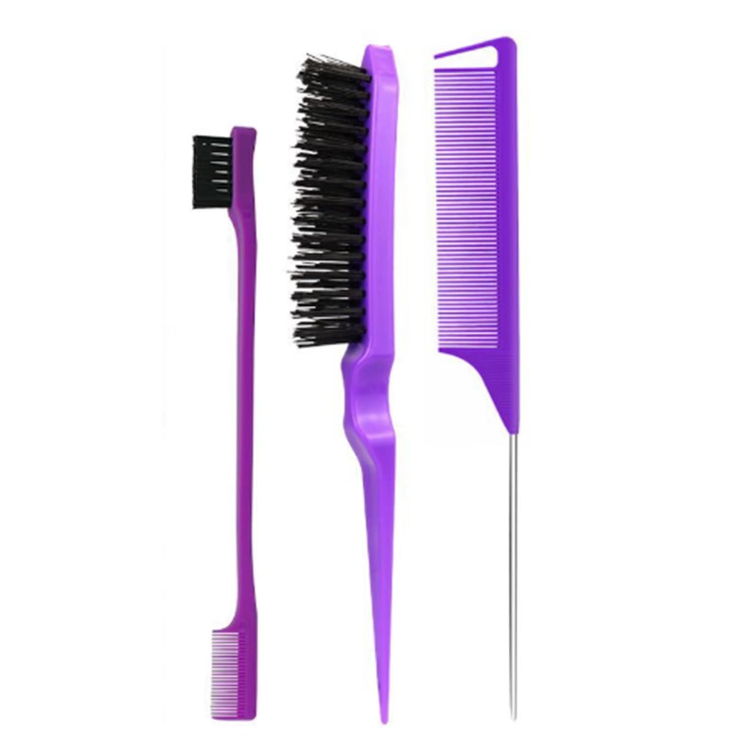 3Pcs/Lot Double Sided Edge Control Hair Comb Hair Styling Hair Brush Accessories New Brush Comb Styling Partition Comb