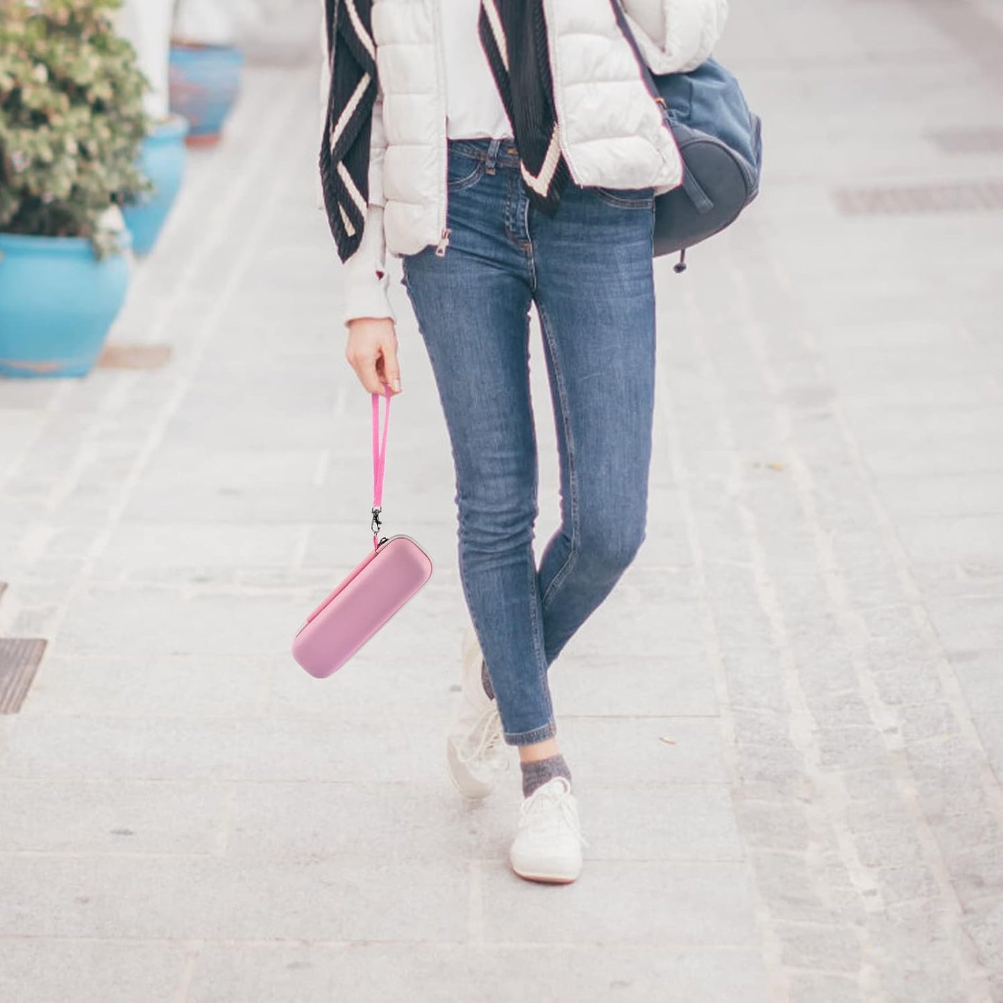 Toothbrush Travel Case Compatible with Oral-B Pro 1000 2000 3000 3500 5000 7500/ for Philips Sonicare Protectiveclean 4100 6100 5100 6500 7500 Rechargeable Electric Toothbrush (Box Only) -Pink