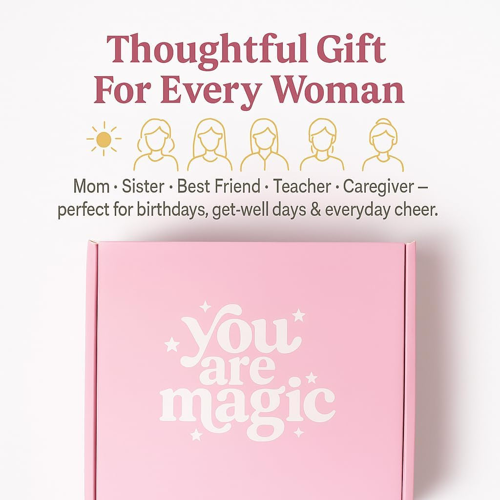for Women - Birthday Edition | Gift Box for Her | Thinking of You Gift Basket with Mug, Scented Candle, Bath Bombs, Soap + More | Unique Gift Ideas
