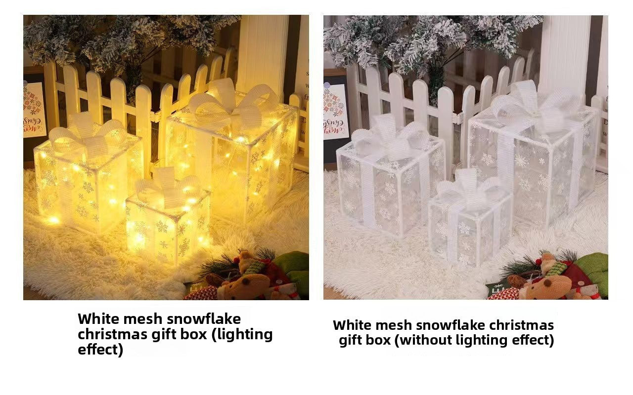 Christmas Decorative Light Gift Box Set with Remote Control