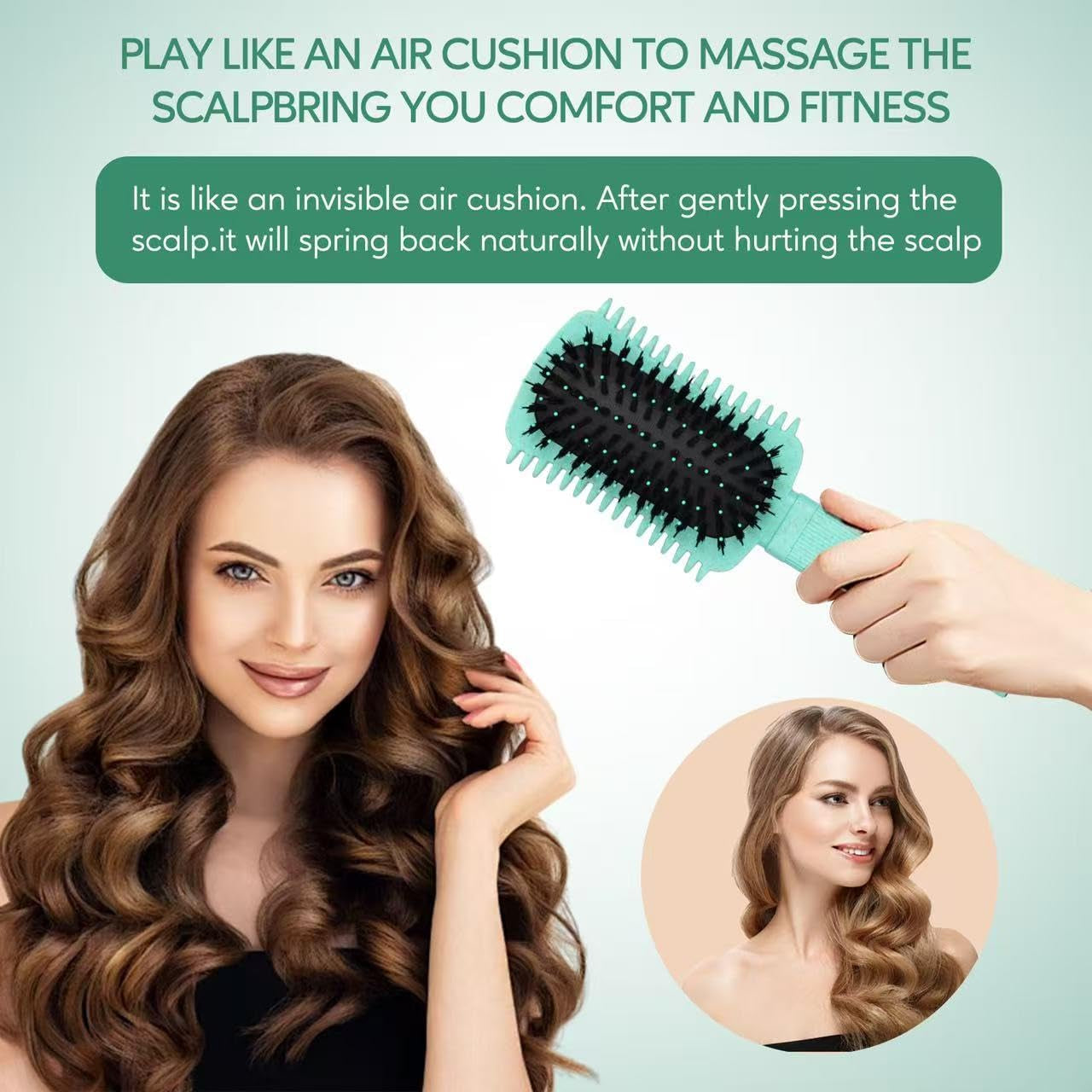 Curly Hair Brush Defining, Volume Brush for Curly Hair, Curl Defining Brush, Sha