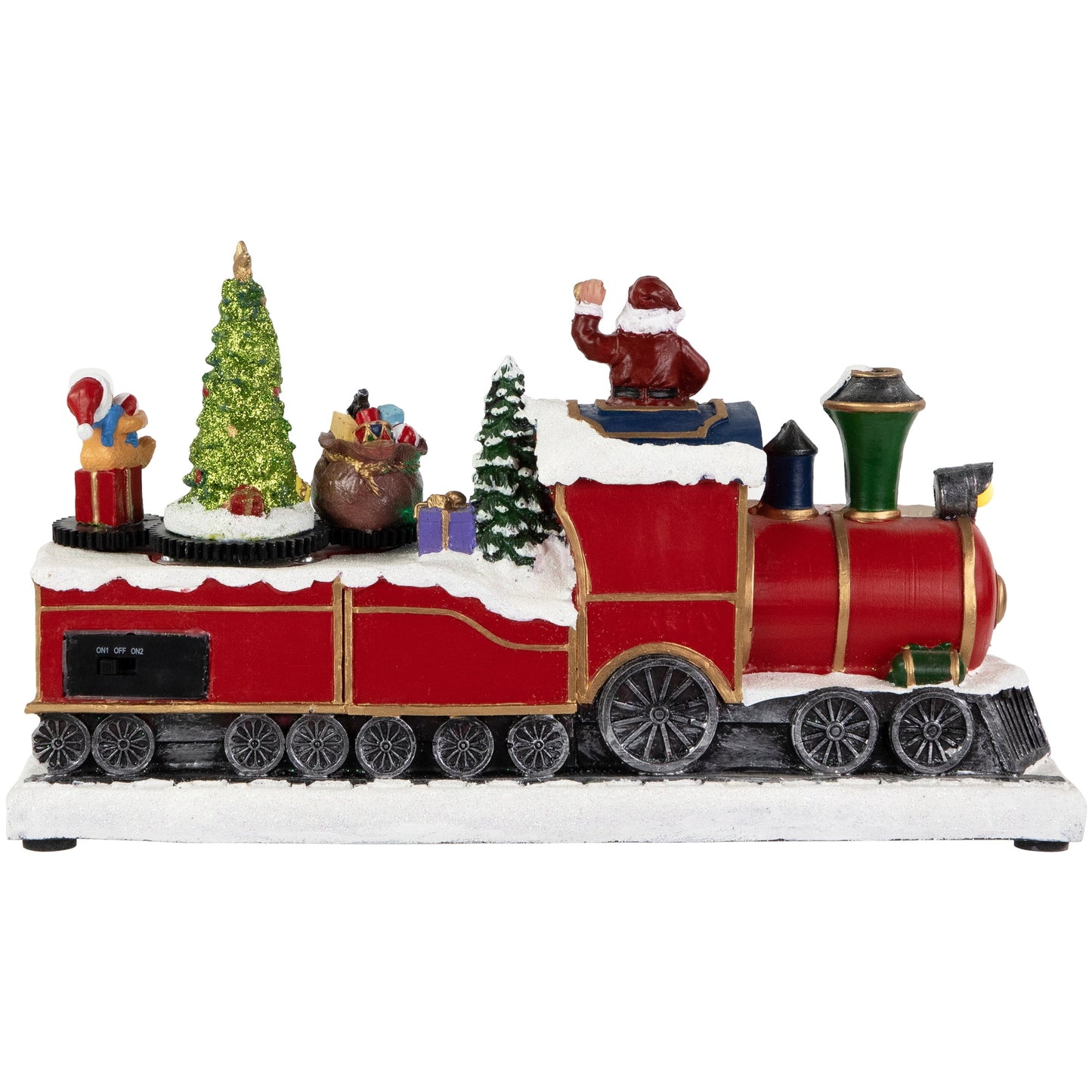 LED Lighted Animated and Musical Toy Shop Train Christmas Village Display - 12"