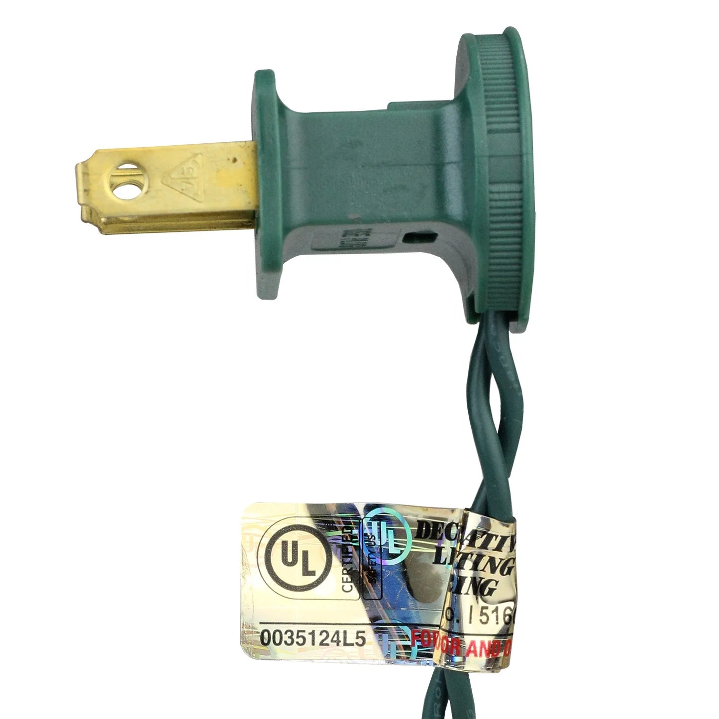 Mini Incandescent Christmas Lights - Green - 10' Green Wire - 50Ct