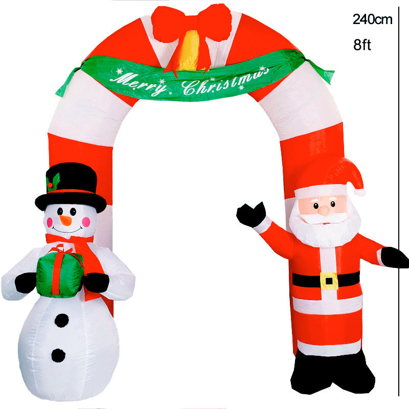 Inflatable Christmas Santa Claus Archway
