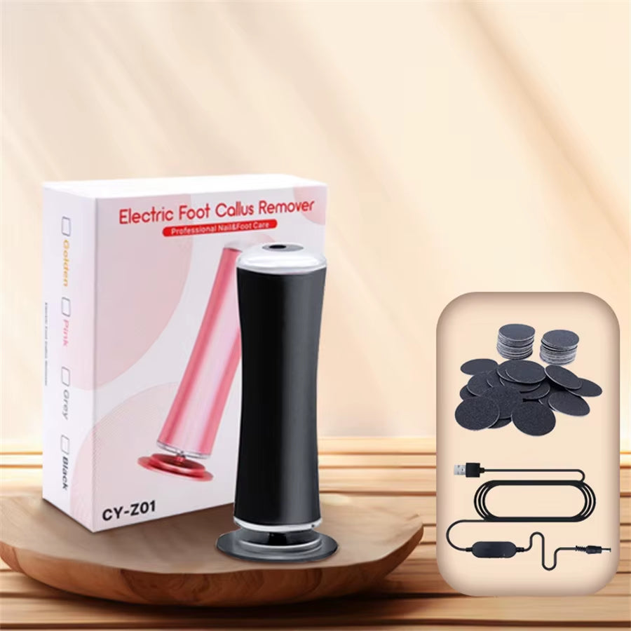 Electric Foot Callus Remover Electric Pedicure Machine Adjustable Speed ​​With 60 Pieces Replacement Sandpaper Foot Pedicure