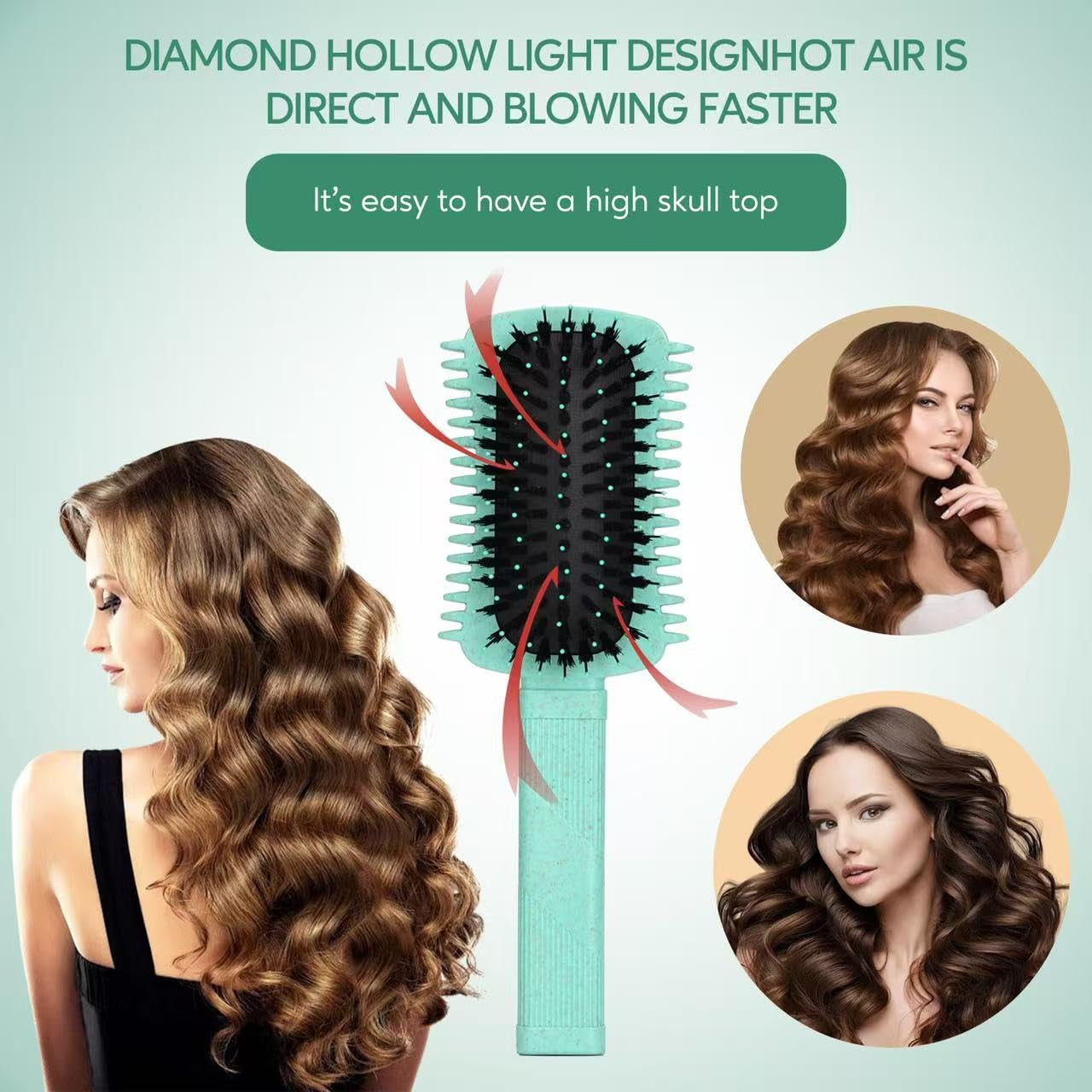 Curly Hair Brush Defining, Volume Brush for Curly Hair, Curl Defining Brush, Sha