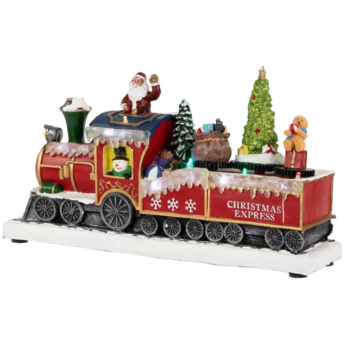LED Lighted Animated and Musical Toy Shop Train Christmas Village Display - 12"