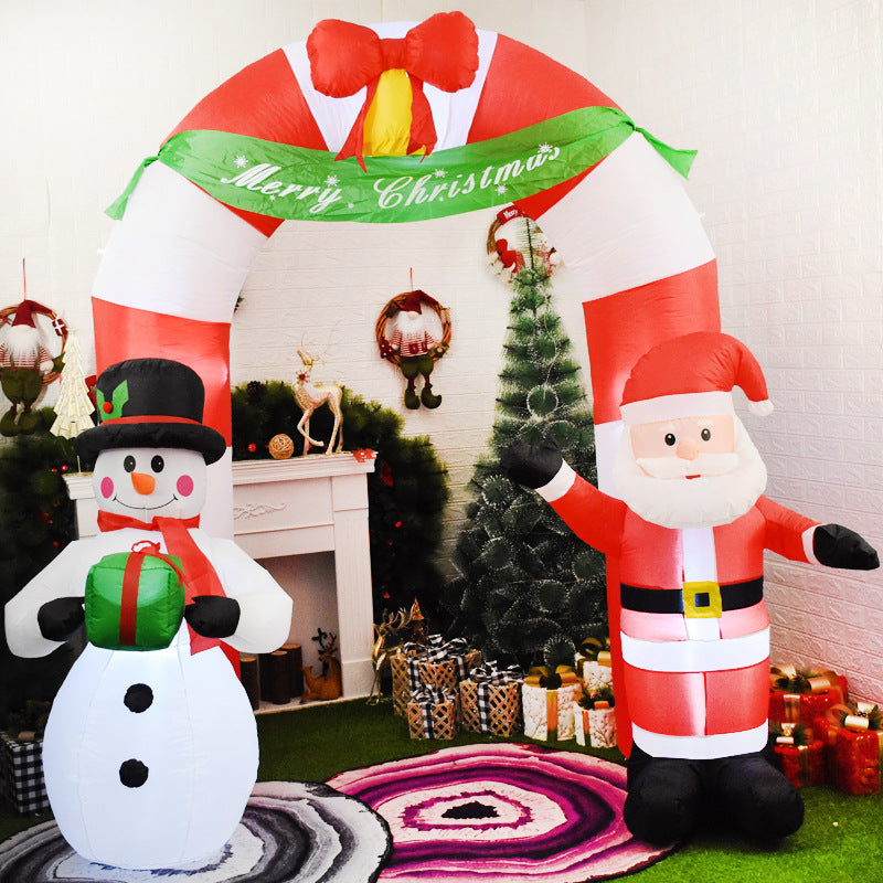 Inflatable Christmas Santa Claus Archway