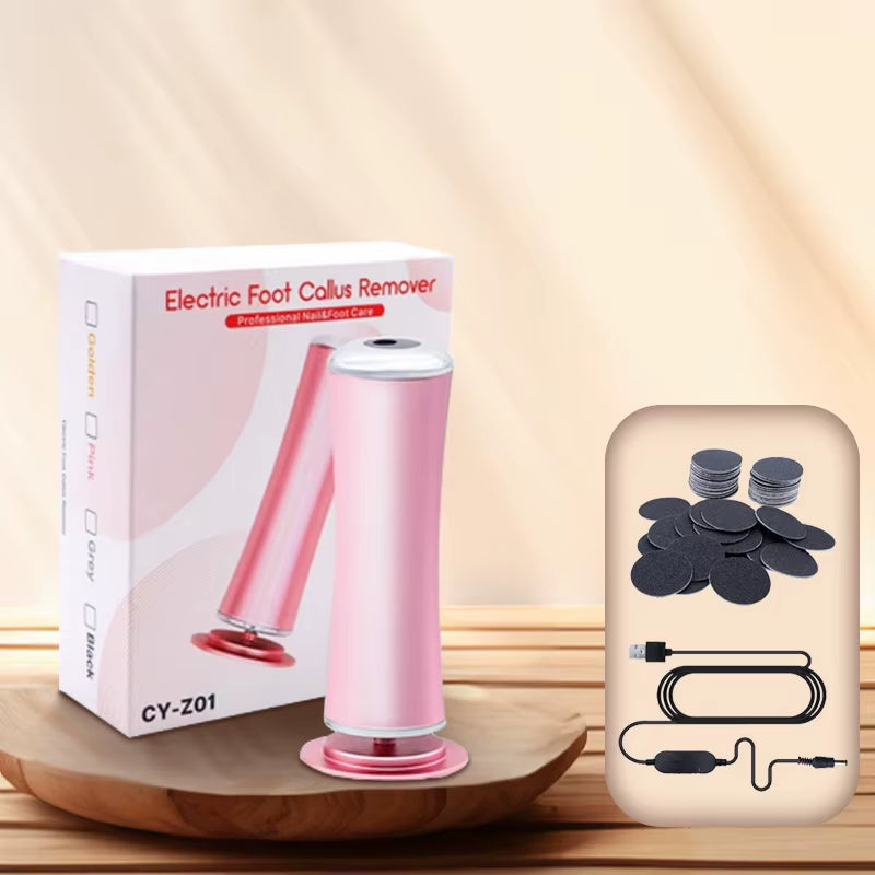 Electric Foot Callus Remover Electric Pedicure Machine Adjustable Speed ​​With 60 Pieces Replacement Sandpaper Foot Pedicure