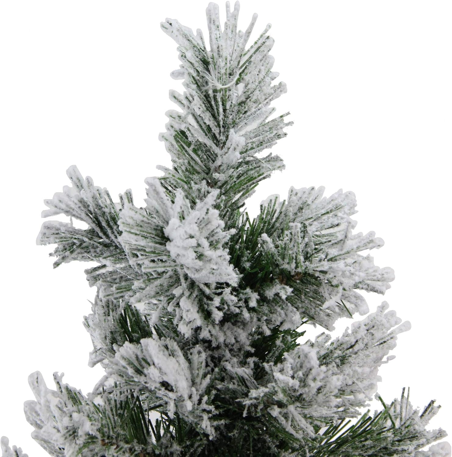 Pine Artificial X-Mas Tree in Burlap Base, 18", White