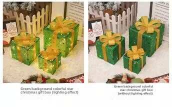 Christmas Decorative Light Gift Box Set with Remote Control