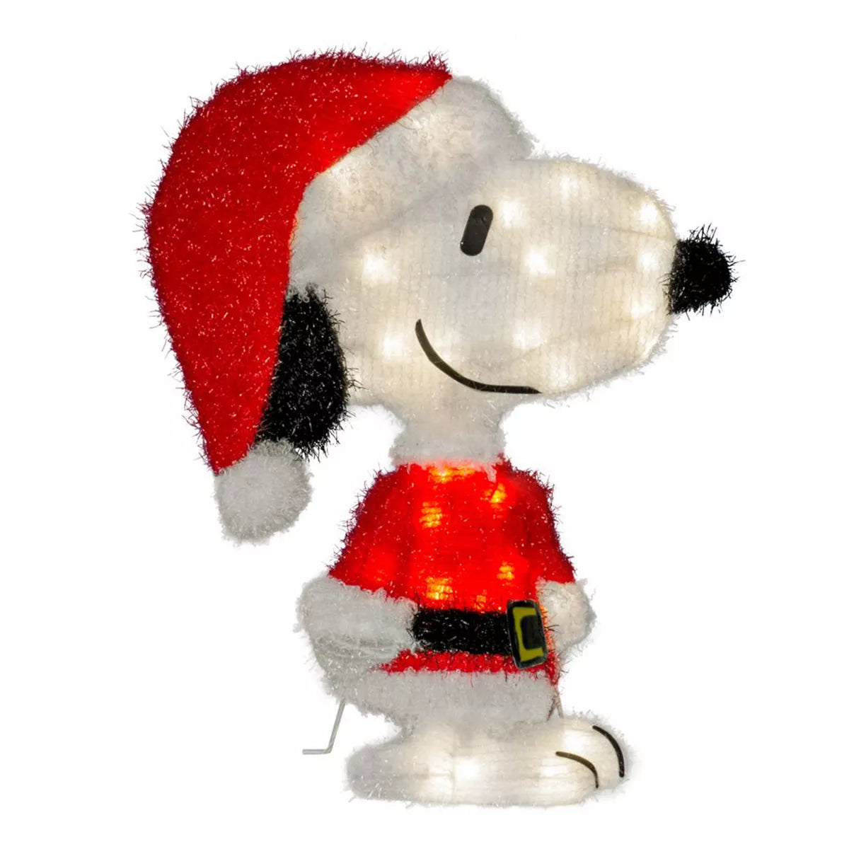 Productworks Peanuts Pre-Lit Snoopy Indoor/Outdoor Christmas Yard Ornament, Holiday Display