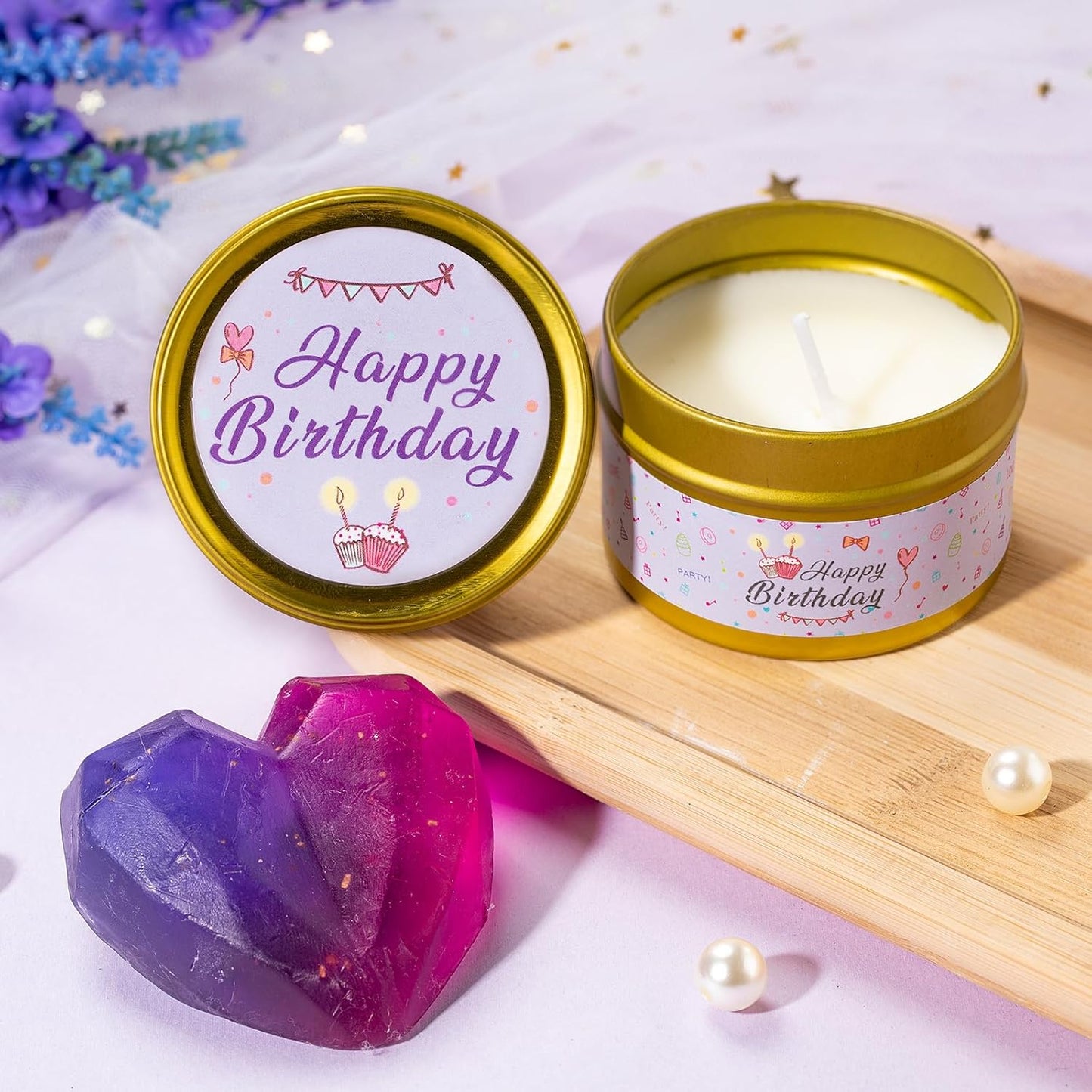 Birthday Gifts for Women,Unique Birthday Presents Friendship Gift Purple Relaxing Self Care Set Ideas Care Package Gifts Basket for Women Mom Sister Best Female Friend Gifts Box