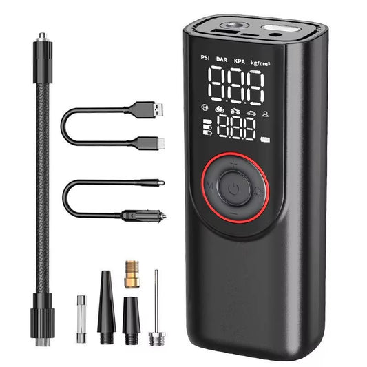 Wireless Tire Inflator Pump 6000Mah Electric Portable Car Air Compressor Fast Inflate Air Pump for Moto Bike Car Tyre Balls